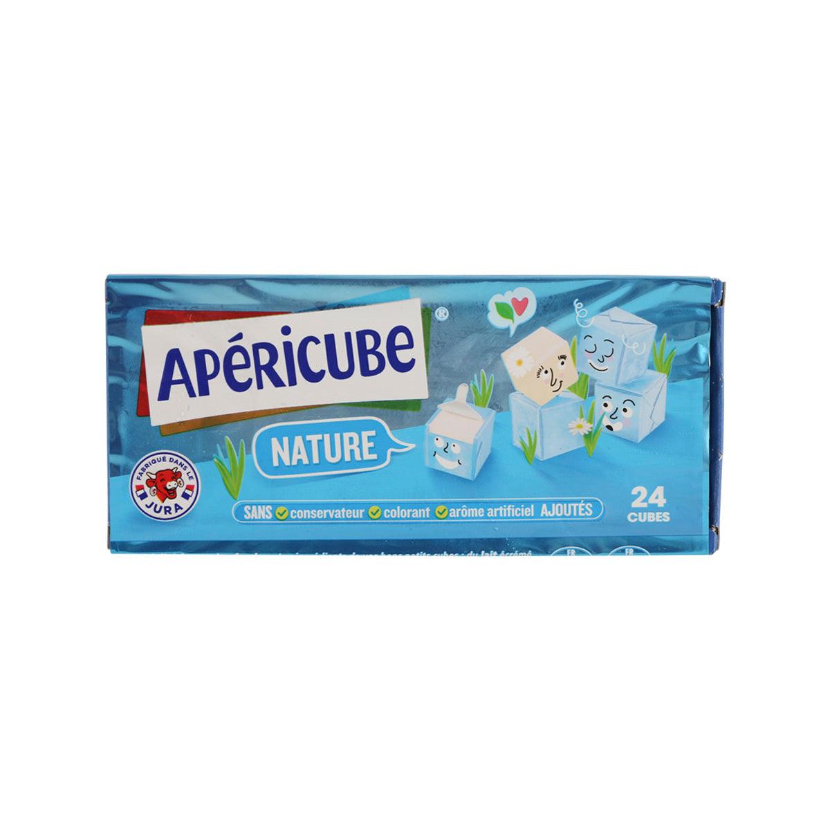 APERICURE Nature cheese appetizer cubes, 24 cubes in blue box