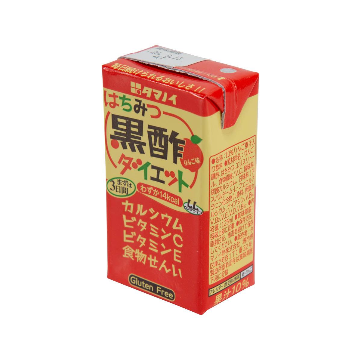 TAMANOI diet drink carton, red side panel view, 125 mL