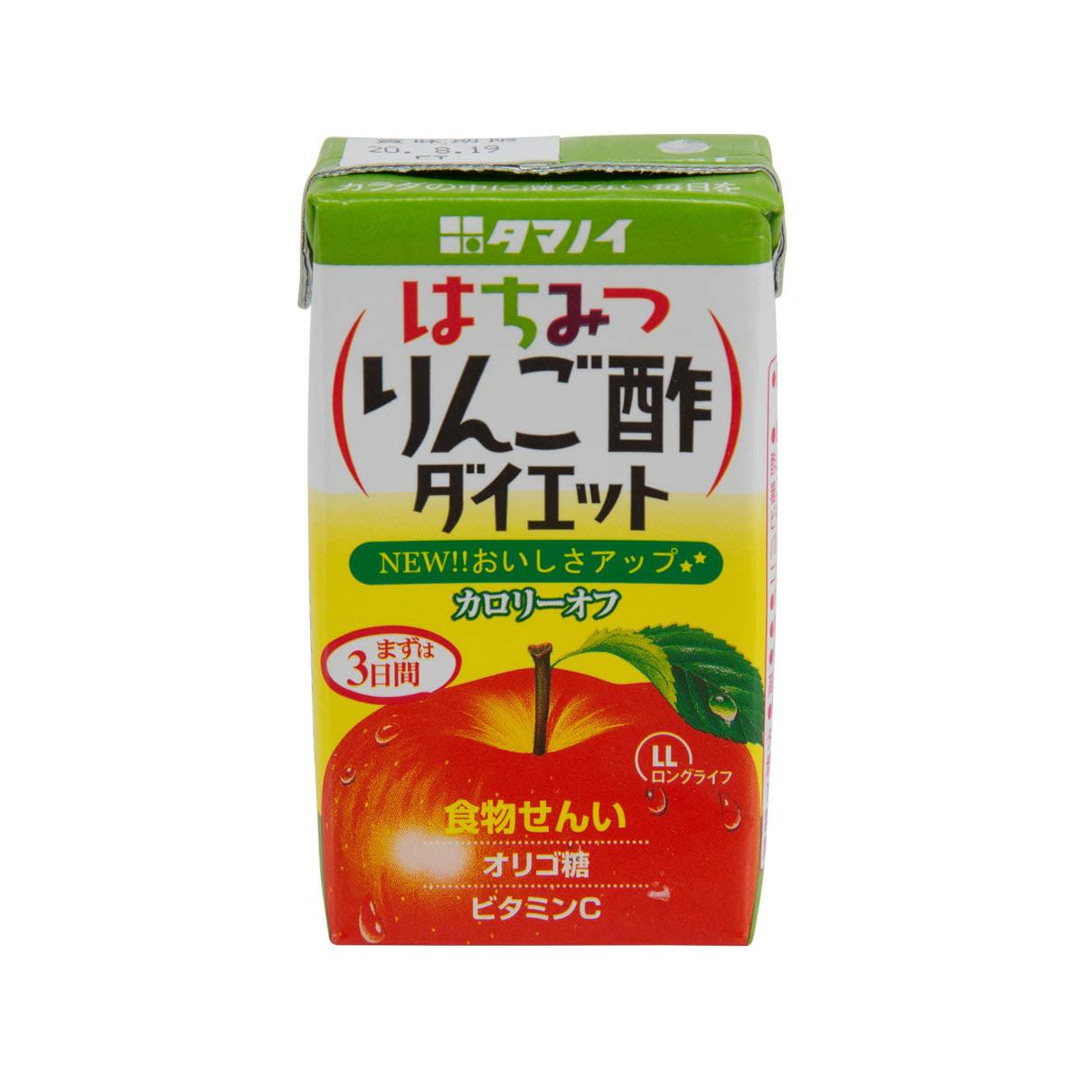 TAMANOI honey and apple vinegar diet drink carton, green cap, 125 mL