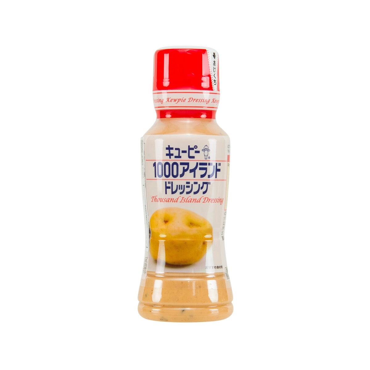 KEWPIE Thousand Island dressing bottle with red cap, 180 mL, front label