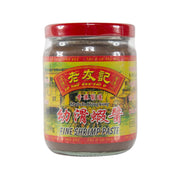 Fine shrimp paste jar with red cap and front label, net weight 230g.