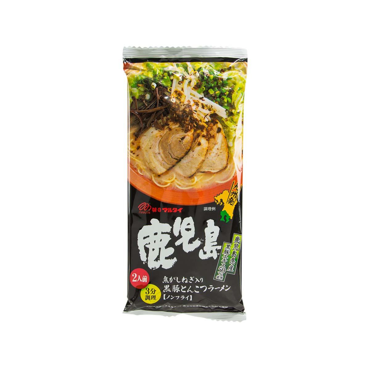 Packaged ramen noodle soup, black pork bone flavor, 185g bag