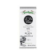 TartuFlanghe extra virgin olive oil condiment with black truffle, 100 mL box