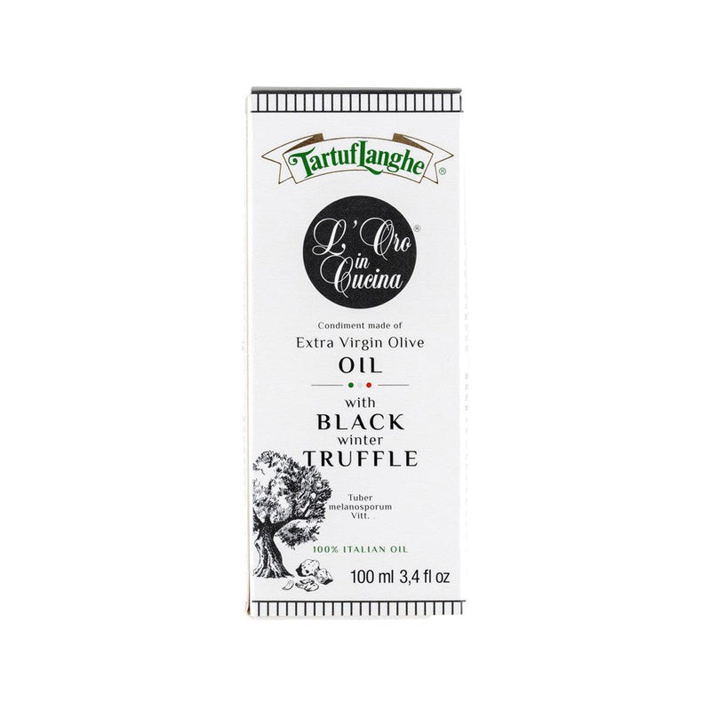 TARTUFLANGHE Extra Virgin Olive Oil Condiment with Black Truffle  (100mL) - city&