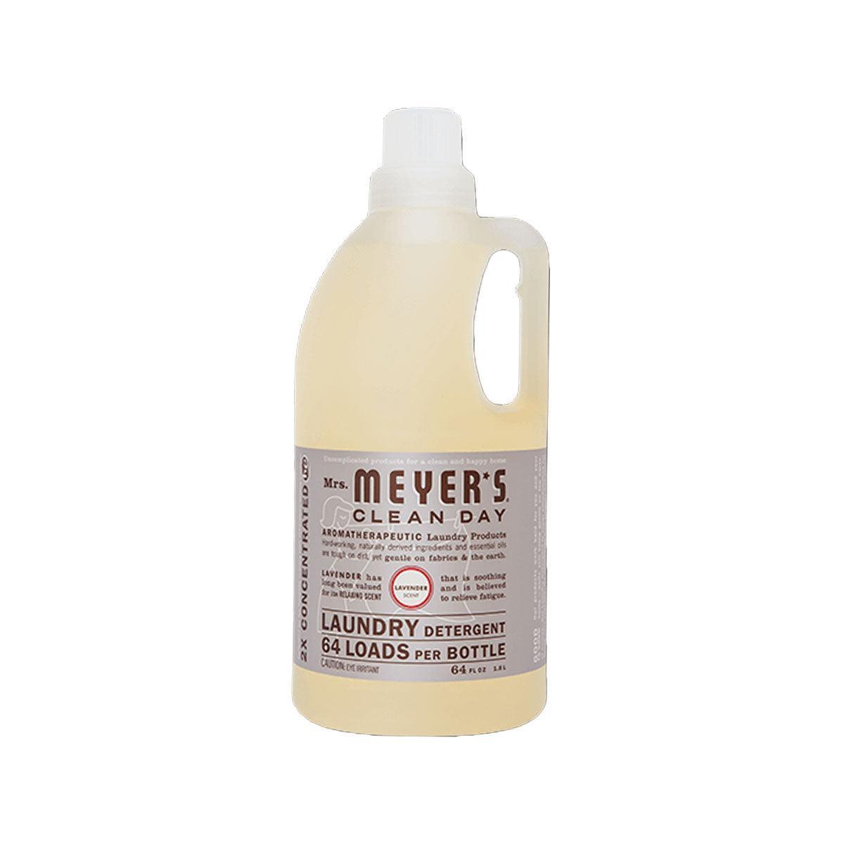 MRS. MEYERS Clean Day laundry detergent bottle, lavender scent, 64 loads