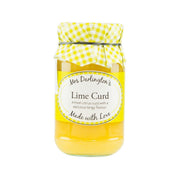 Mrs Darlington's lime curd jar (320g) with gingham ribbon and front label