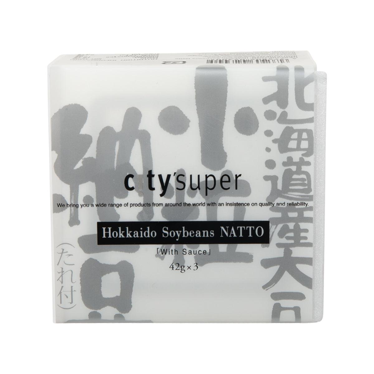 CITYSUPER Hokkaido soybeans natto 42g x3 with sauce, packaged box
