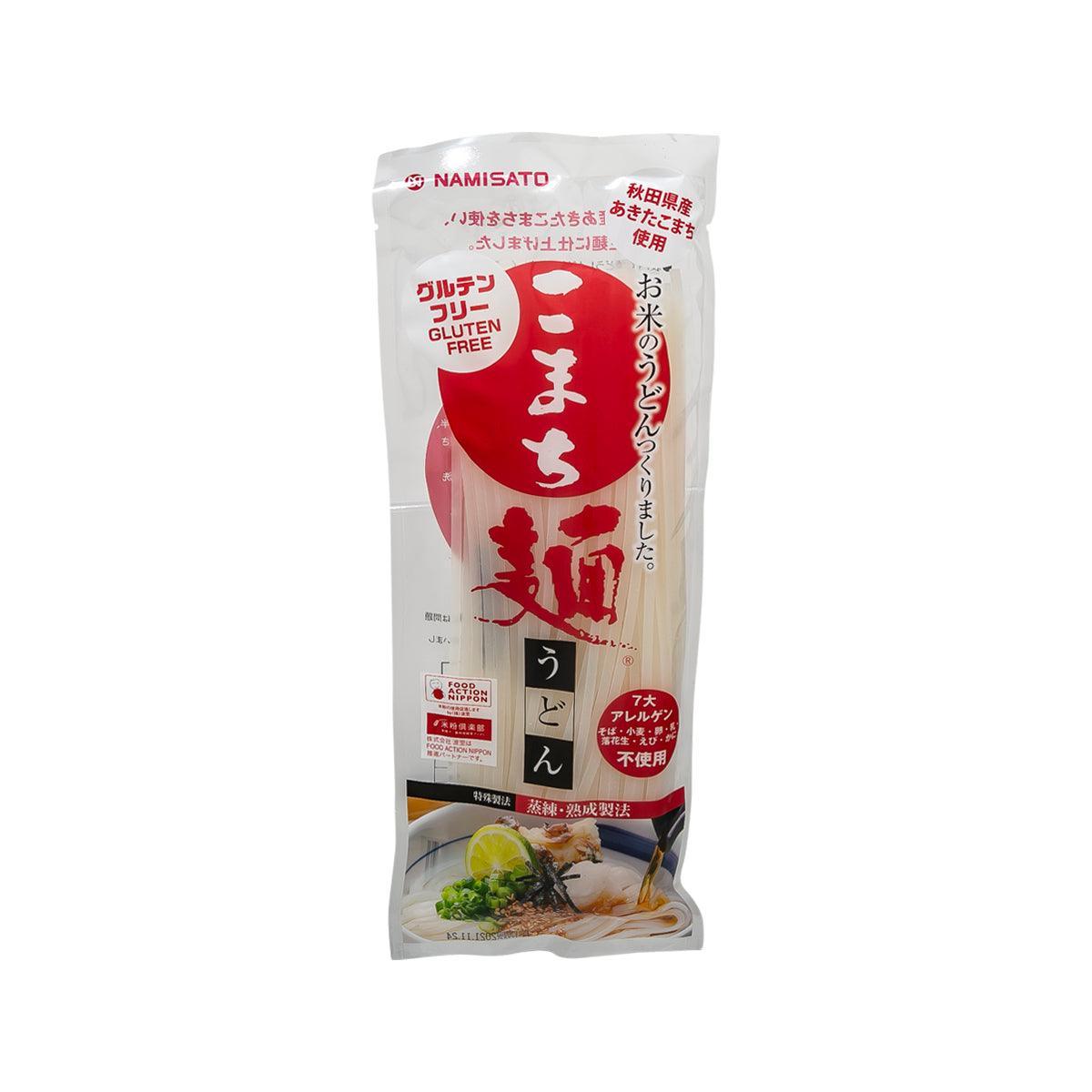 NAMISATO rice noodle pouch, Akita Komachi, gluten-free, front label