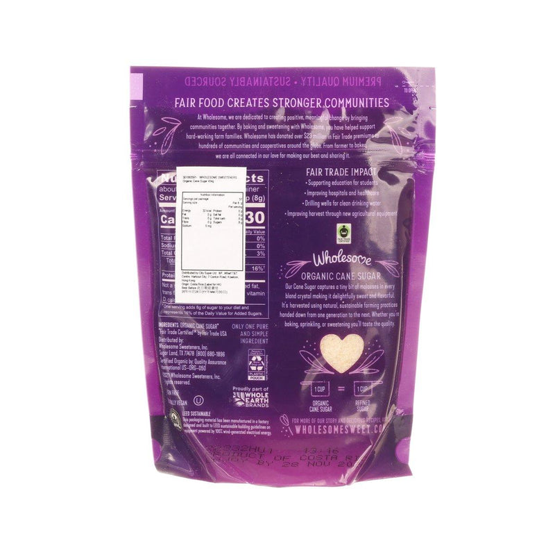 WHOLESOME SWEETENERS Organic Cane Sugar  (454g)