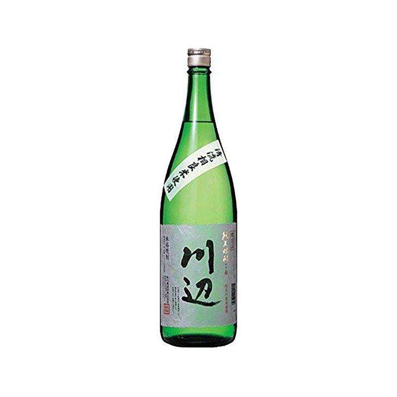 SENGETSU Kawabe rice shochu bottle, 1.8L, green glass with Japanese label