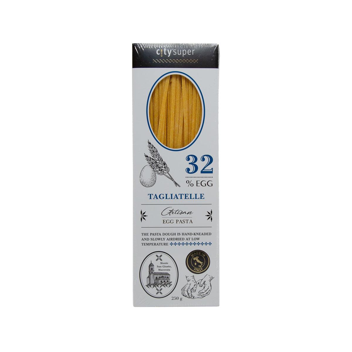 CITYSUPER tagliatelle egg pasta box, 32% egg, artisan 250g