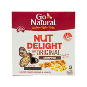 GO Natural Nut Delight snack bar box, chopped peanuts, almonds & walnuts, gluten-free