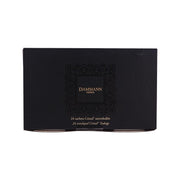 DAMMANN Earl Grey tea bag gift box, black with DAMMANN logo and 24 envelopes text