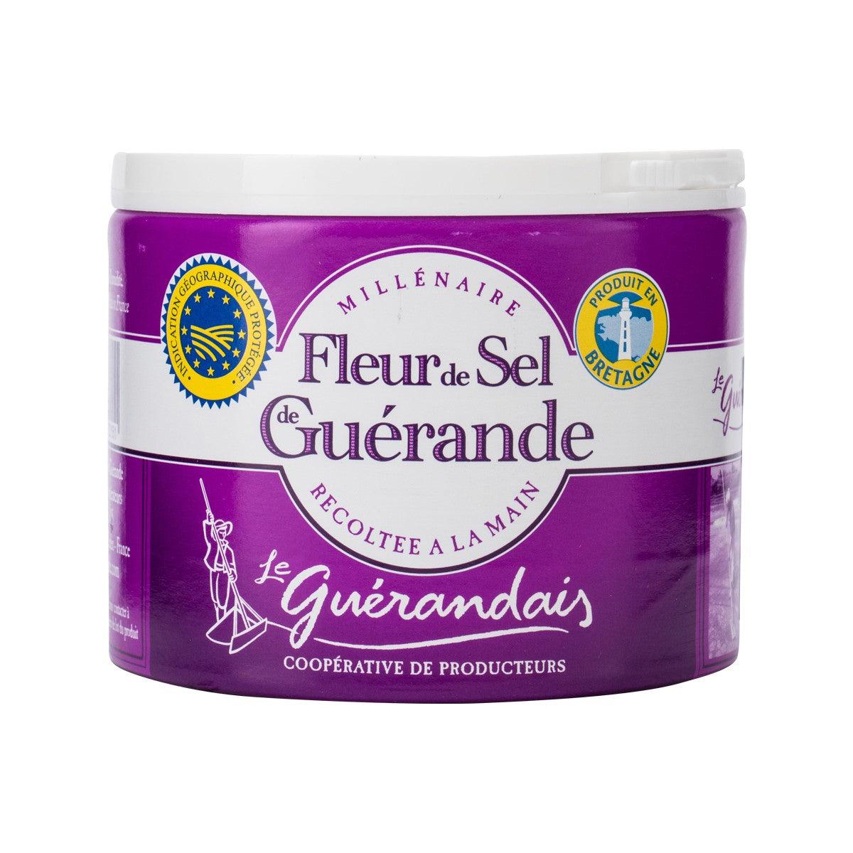 LE GUERANDAIS flower of salt from Guérande in purple and white tub