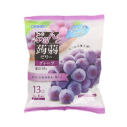 Grape konnyaku jelly packet with purple grape fruit graphic, ORIHIRO branding