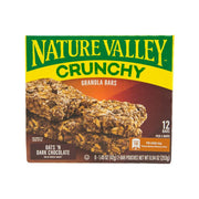 Nature Valley crunchy granola bar box, oats & dark chocolate, 12 bars