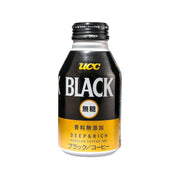 UCC Black sugarless deep & rich coffee bottle with front 'BLACK' label