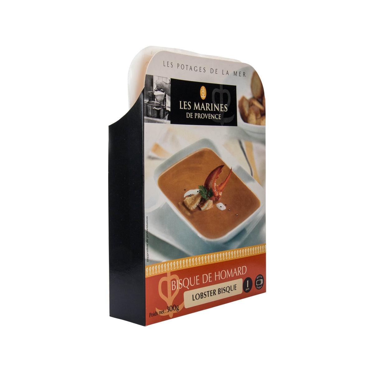 LES MARINES DE PROVENCE lobster bisque carton, 300g angled view