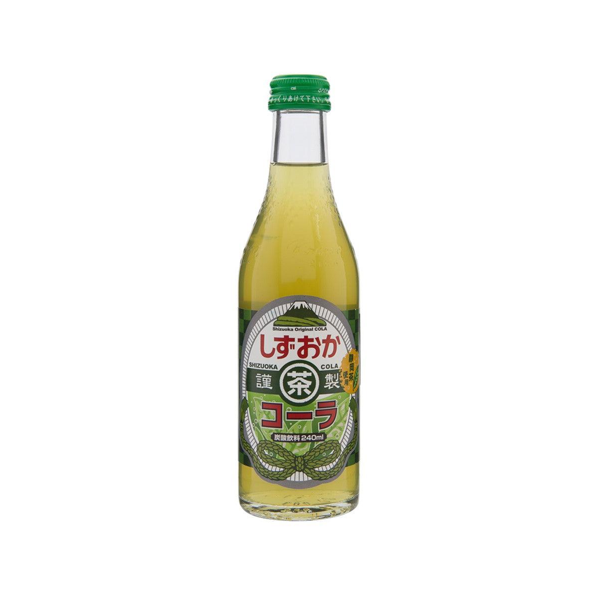 KIMURA DRINK green tea cola bottle with green cap and front label