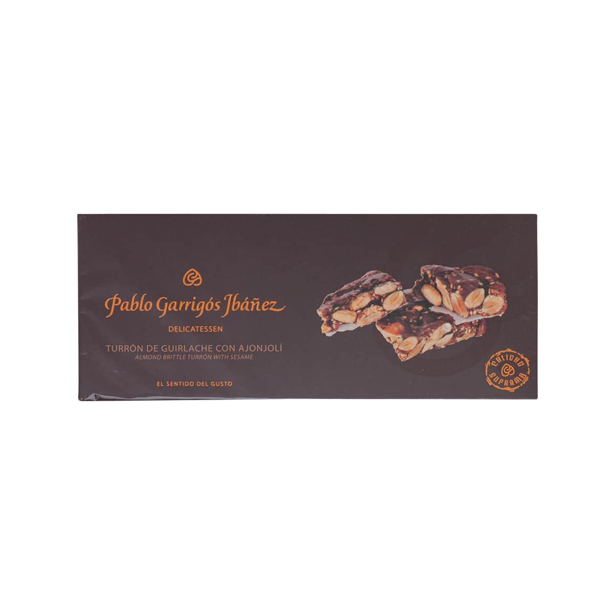 PABLO GARRIGOS IBANEZ almond brittle turron nougat with sesame, 300g box