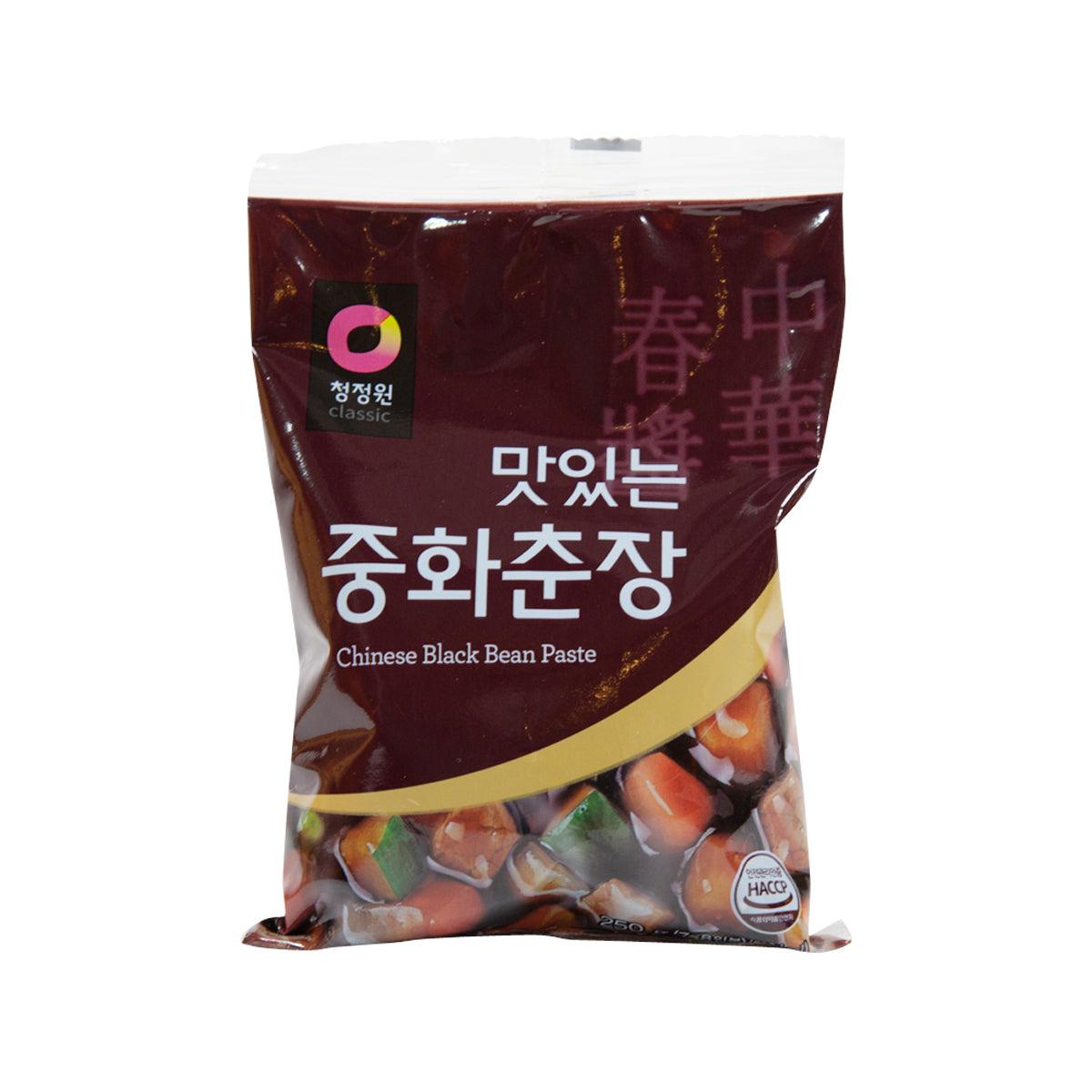 Black bean paste pouch, 250g, dark brown package front view
