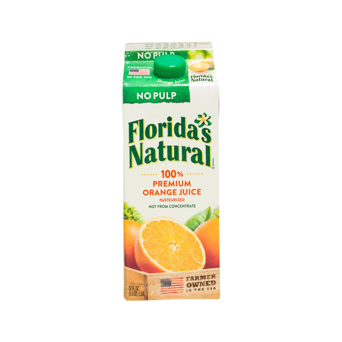 Florida's Natural orange juice carton, no pulp, 1.53L