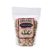 SANTA BARBARA organic unsalted pistachios, clear bag with front label