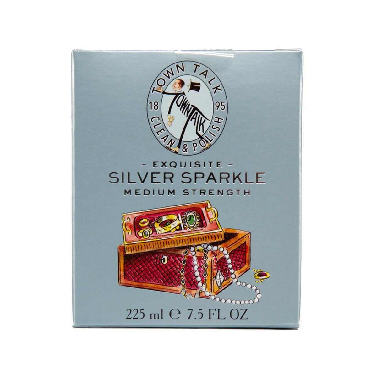 Silver jewelry polish, medium strength, 225 mL box with Town Talk logo