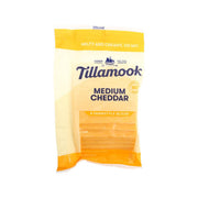 Tillamook Medium Cheddar cheese slices package, farmstyle sliced, 227 g
