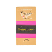 Tropical chocolate bar packaging, Venezuela Trinitario 75% cocoa, 100g block