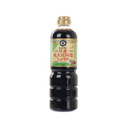 KIKKOMAN reduced-salt soy sauce bottle, 750 mL, front label facing