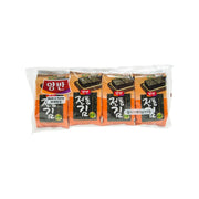Seasoned laver seaweed pouches, traditional flavor, 20g, sealed in clear bag