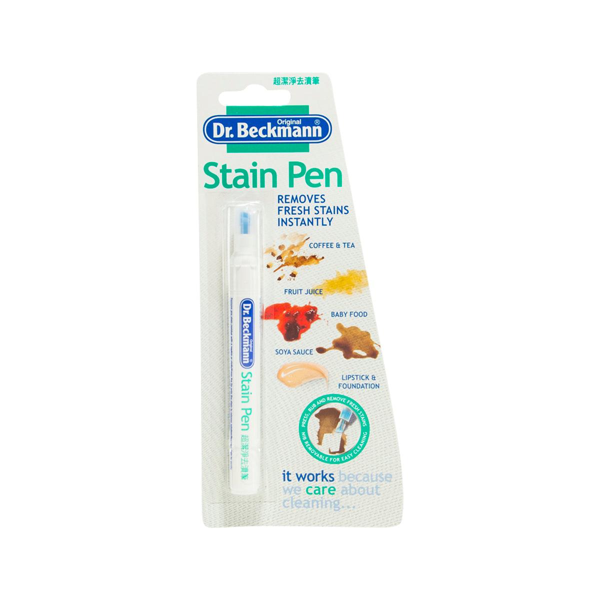 Dr. Beckmann Stain Pen 9 mL on blister pack, blue cap, for fresh stains