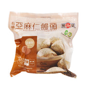 Flaxseed steamed bun pouch, with bun images and orange front label