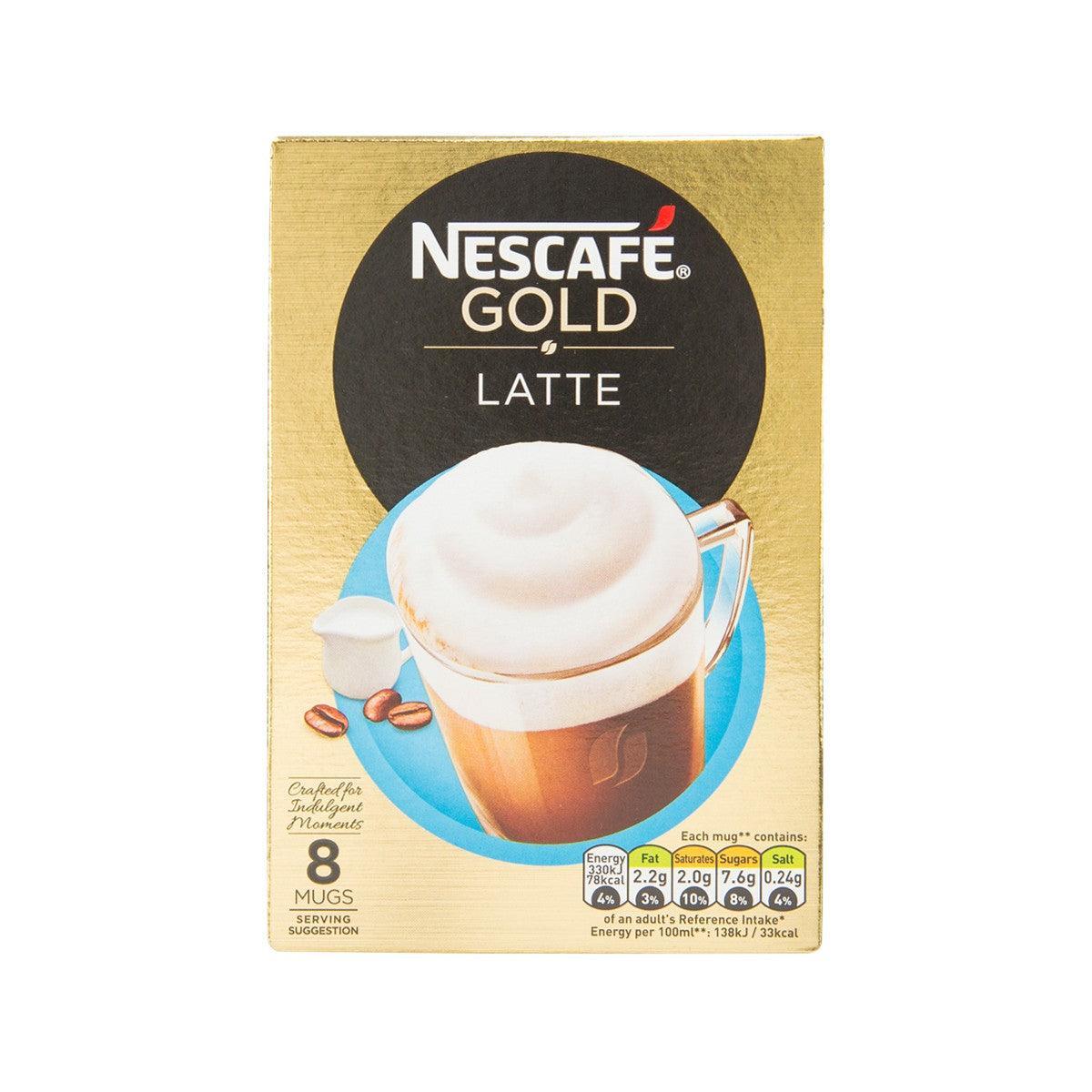 NESCAFE Gold Latte instant coffee sachet with latte cup graphic