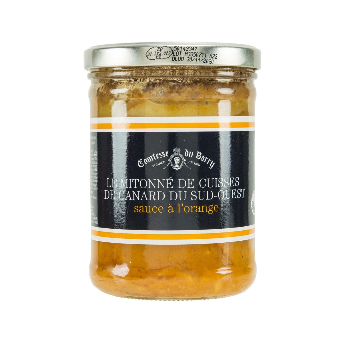 COMTESSE DU BARRY duck leg in orange sauce jar, 700g