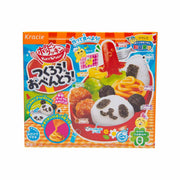 KRACIE DIY bento candy kit box with panda face mold and colorful food pieces