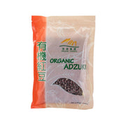 Organic adzuki beans pouch with front label and visible dried beans window