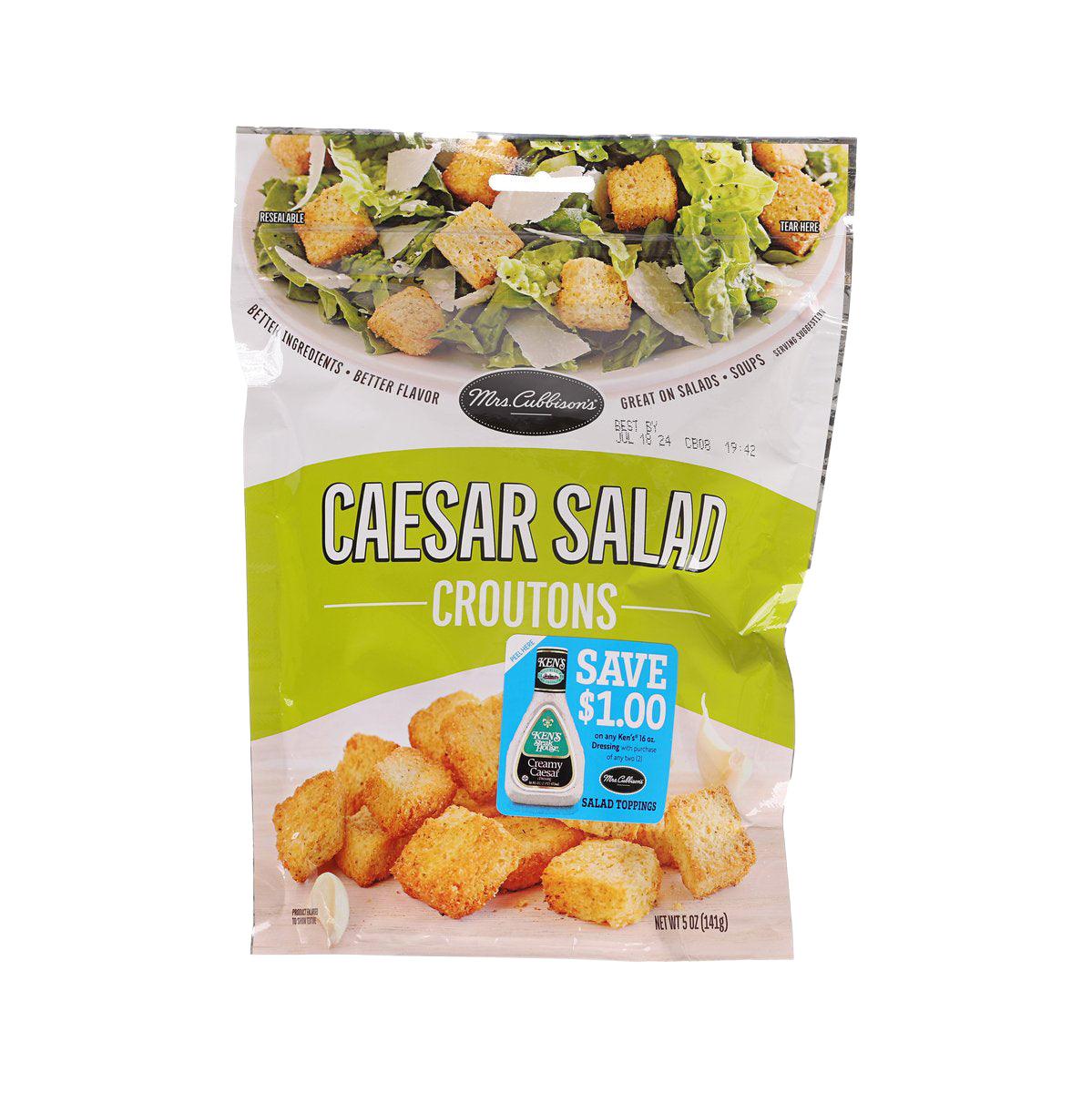 MRS. CUBBINSON'S Caesar croutons, 141 g bag
