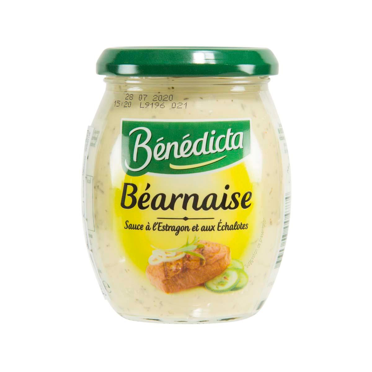 BENEDICTA Béarnaise sauce jar with green lid, 260g