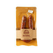 Natural chorizo sausages in clear package, Alejandro Natural label, 200 g
