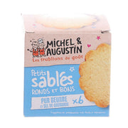 MICHEL & AUGUSTIN mini biscuit box, Petits Sables rounds, butter & salt