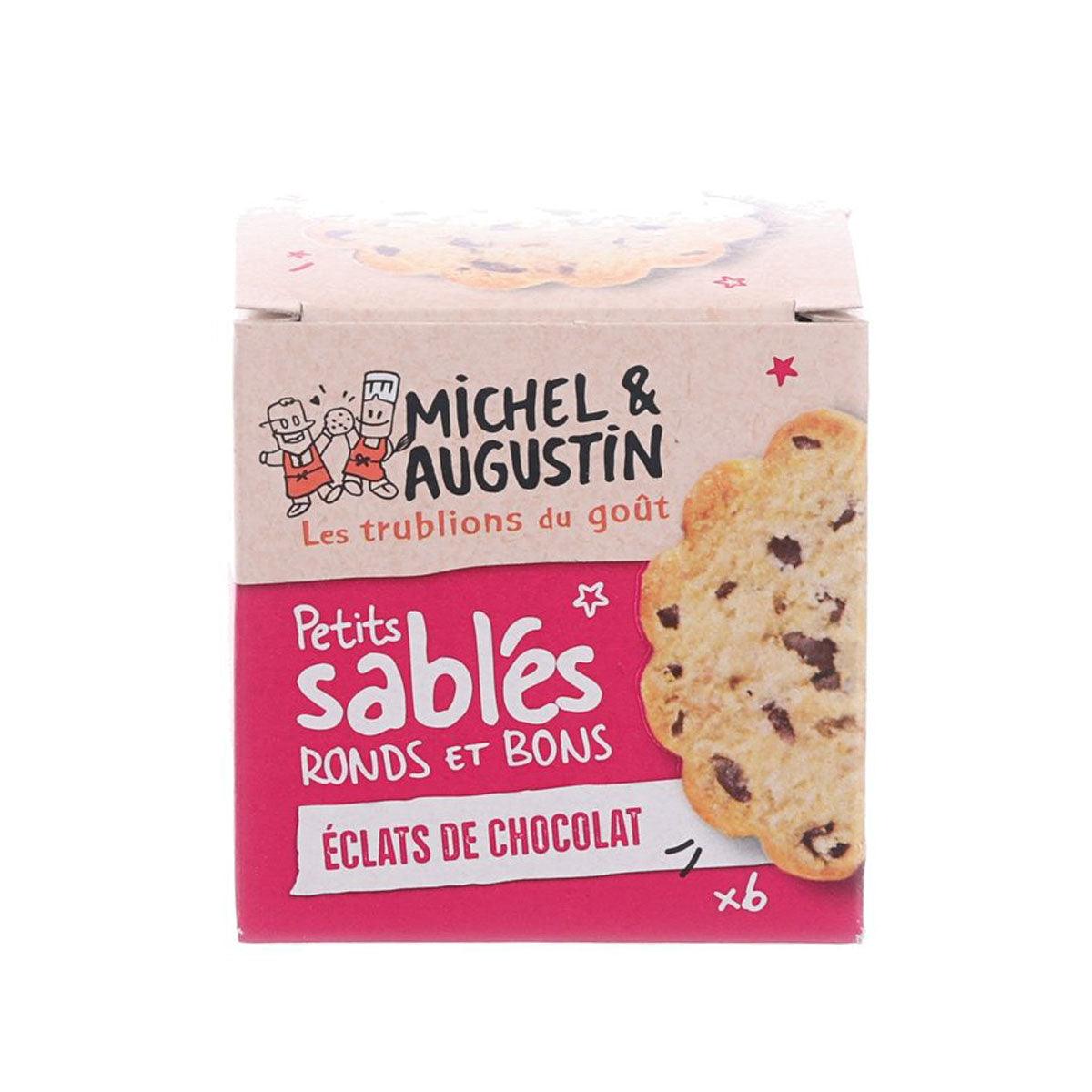 MICHEL & AUGUSTIN mini chocolate chip biscuits box, 40g
