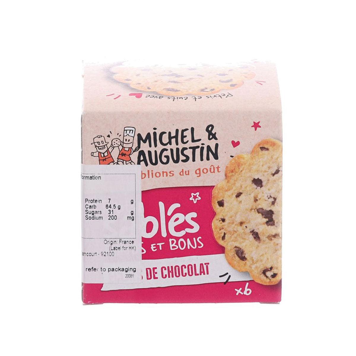 MICHEL & AUGUSTIN mini chocolate chip biscuits, 40g box