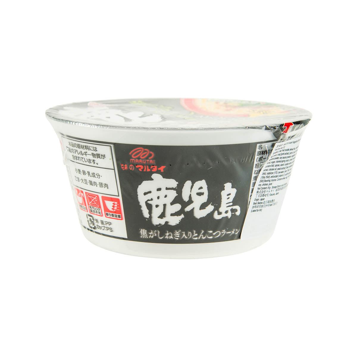 MARUTAI instant ramen noodle cup, white container with flavor label
