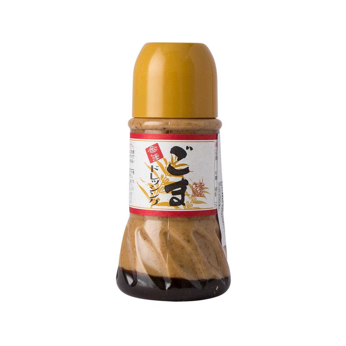 FUKI SHOKKEN golden sesame dressing bottle, amber cap, tan label, 230 mL