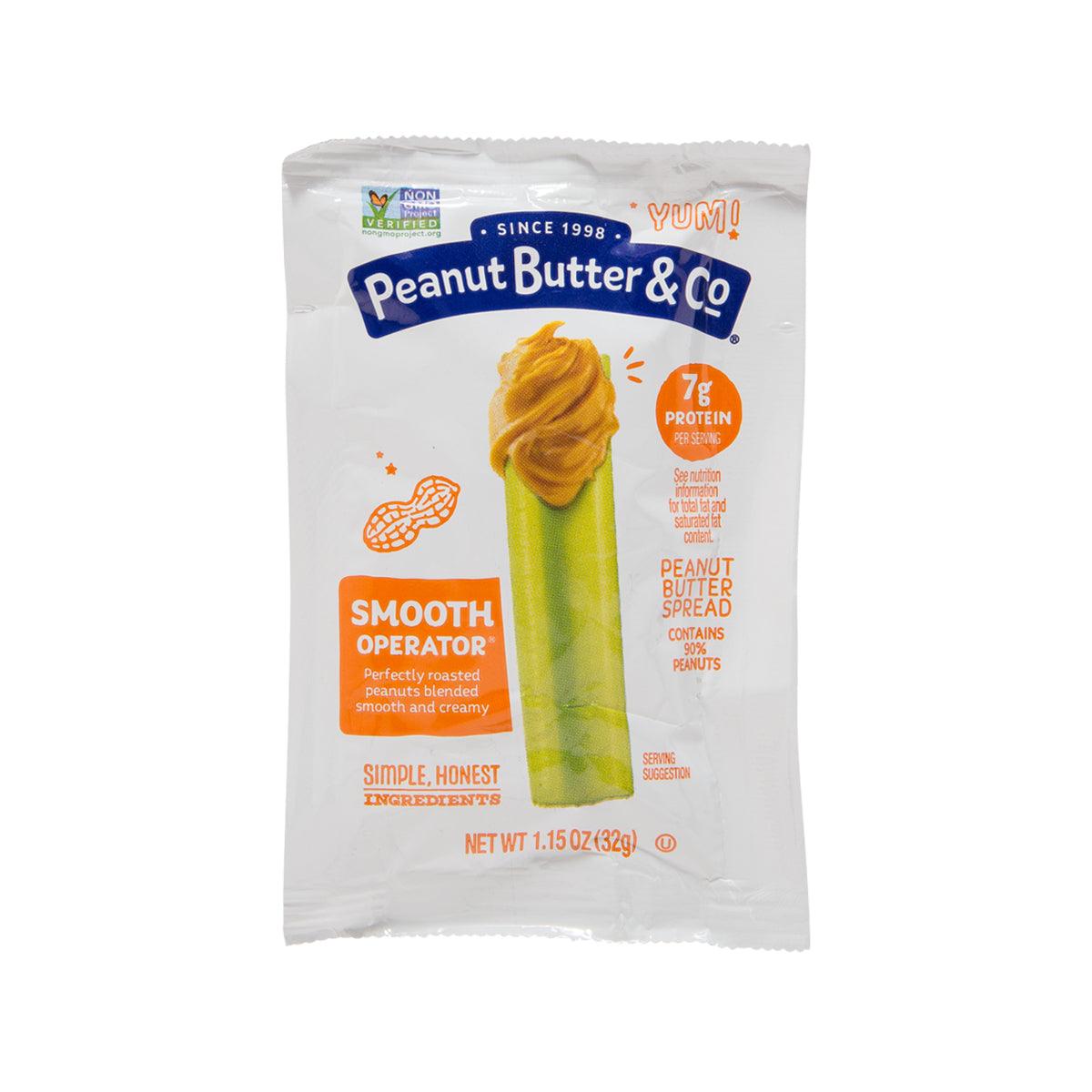 Smooth peanut butter squeeze pouch, 32g, PEANUT BUTTER & CO