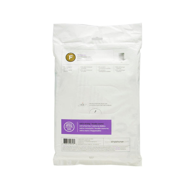 SIMPLEHUMAN Trash Bag-Code F-Type 25L 20P  (20pcs)