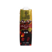 Liquid coffee no-sugar carton, 1000 mL, front panel with coffee artwork