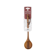 30 cm wooden kitchen spoon with round bowl and long handle